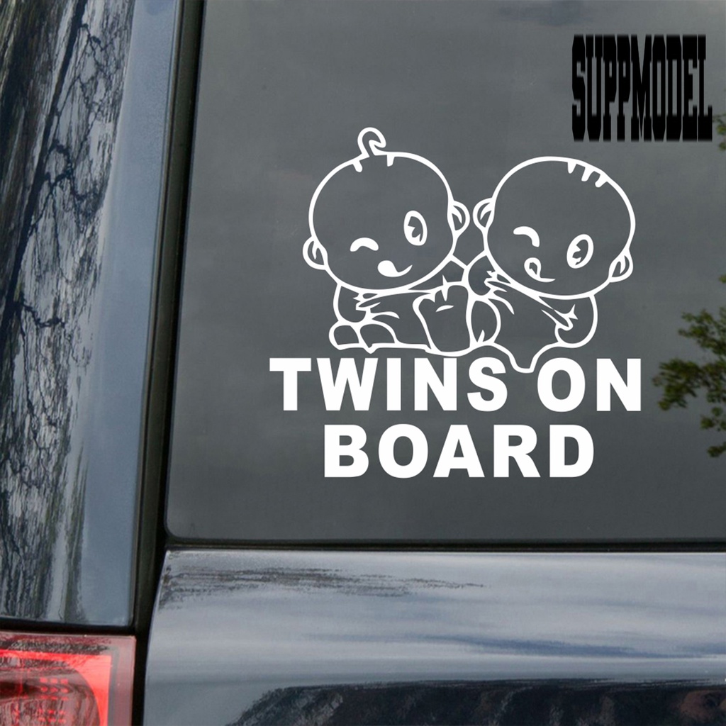Stiker Motif BABY ON BOARD Warna Cerah Untuk Dekorasi Mobil
