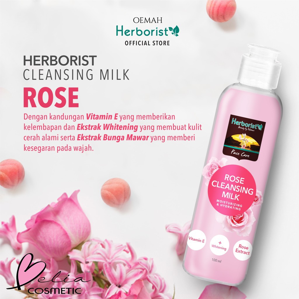 ❤ BELIA ❤ HERBORIST Rose Water &amp; Cleansing Milk | Sleeping Mask | Facial Wash | air mawar herboris