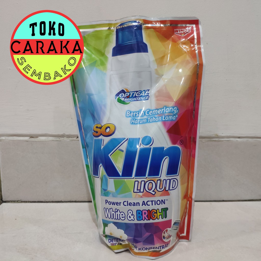 Soklin Liquid White & Bright - So Klin Deterjen Cair (Putih) 800ml