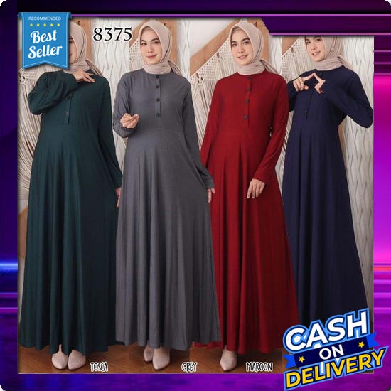 Gamis Fashion Lebaran Tahun Ini Kekinian 2022/ Baju Gamis Wanita Bahan Brukat Terbaru 2021 Murah Mer
