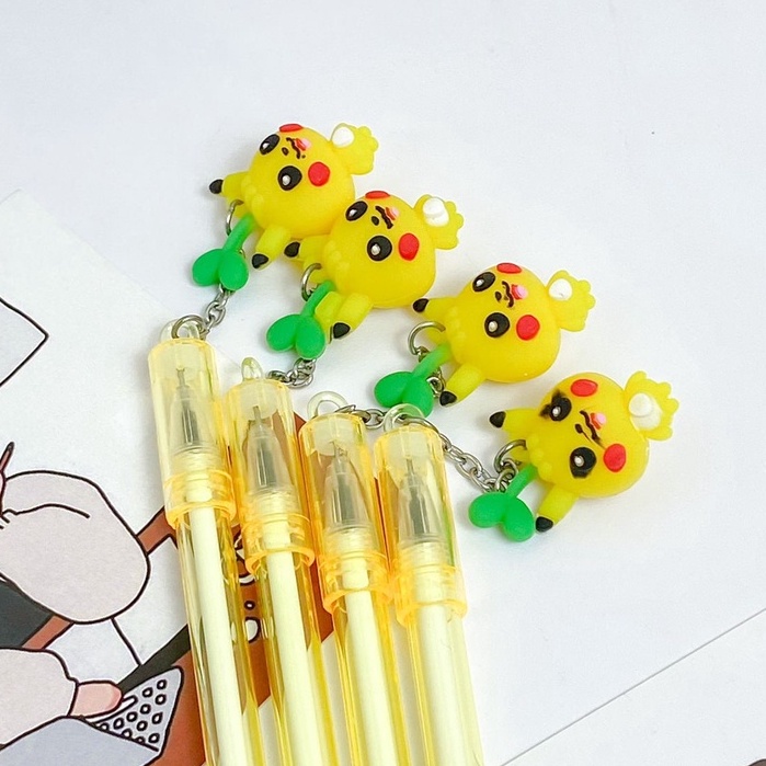 

PEN GANTUNGAN PIKACHU DAUN / SOUVENIR BOLPEN LUCU / PULPEN TINTA HITAM GROSIR COD