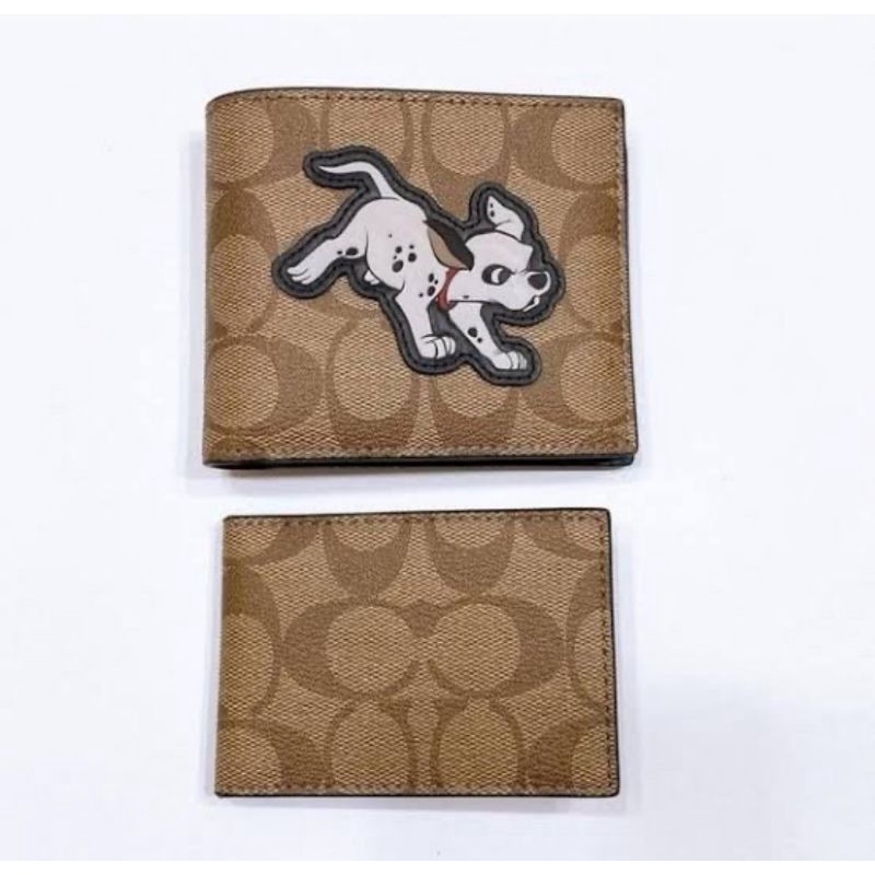 Coach x 101 Dalmatian Wallet In Signature(94655)