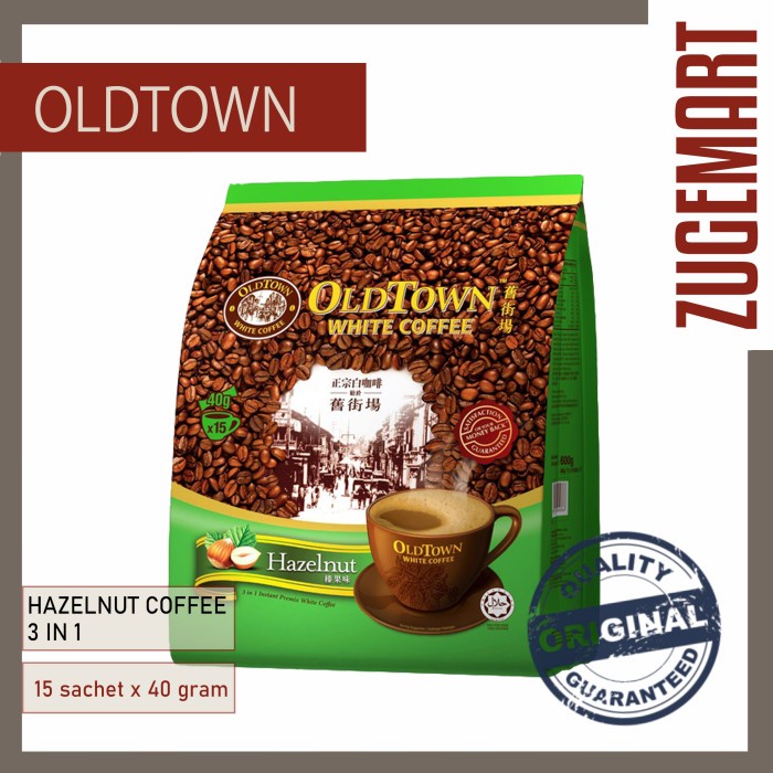 

Old Town White Coffee Hazelnut 40 gr / 15 sachet Kopi Hazelnut