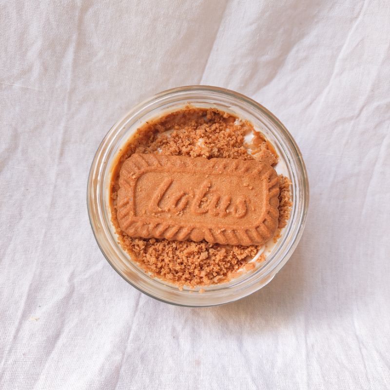 Cheesecake in Jar / Lotus Biscoff Cheesecake / No Bake Cheesecake in Jar