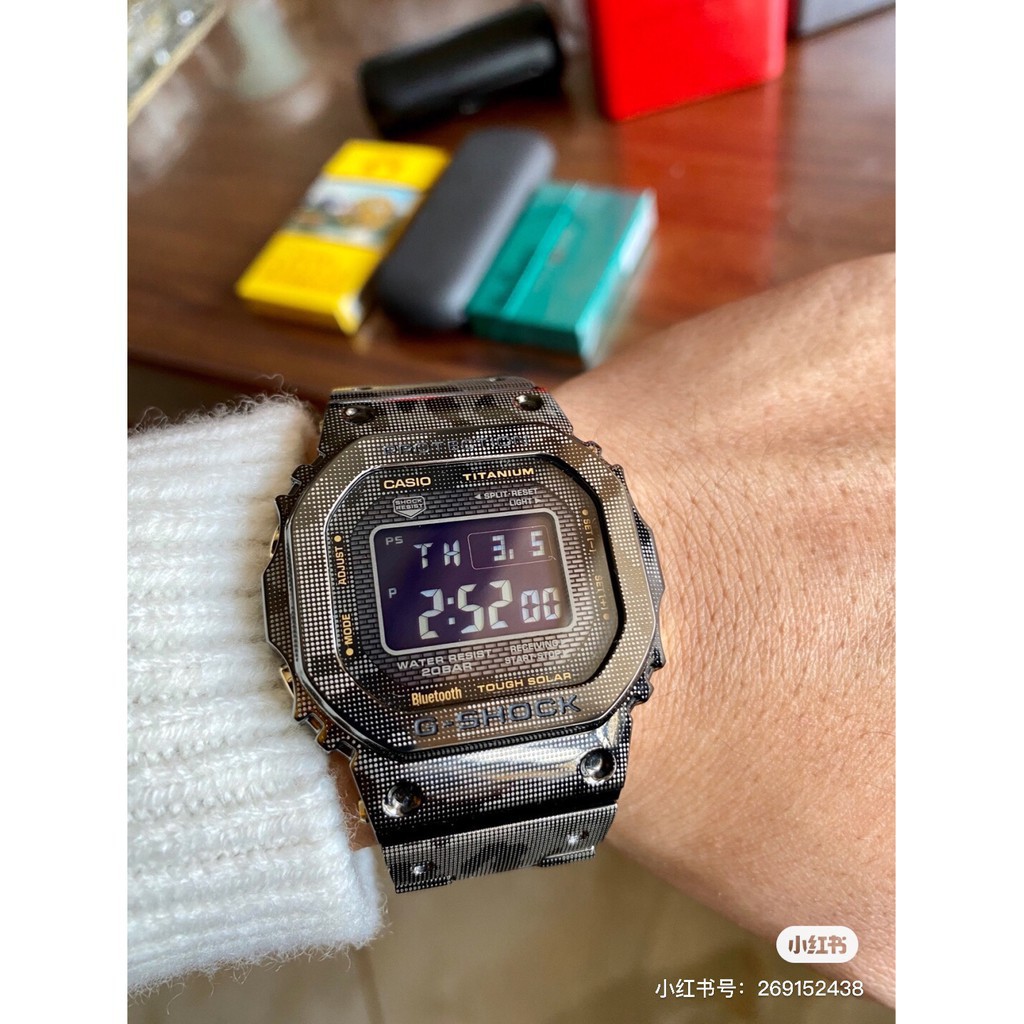 Jam Tangan Pria Casio G-Shock GMW-B5000 200M Water Resistant Shockproof and Waterproof World Time LED Auto Light Sports Wrist Watches