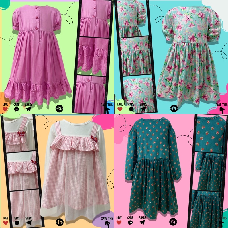 DRESS ANAK PEREMPUAN 2-10 THN : LITTLE K