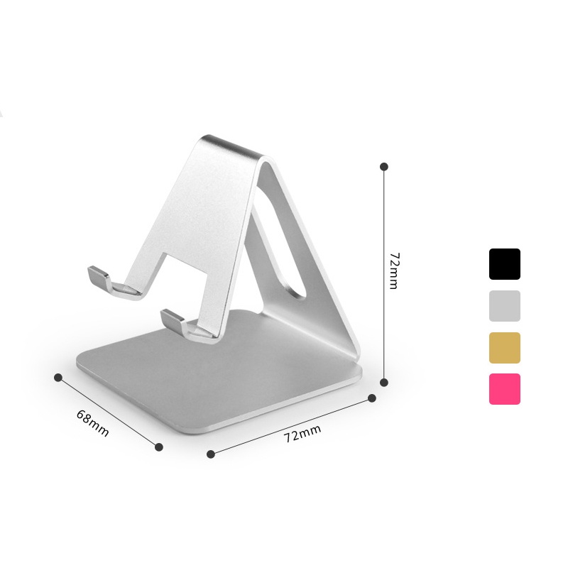 Bracket Stand Holder Handphone Bahan Aluminum alloy Rotasi 360 Derajat Adjustable Untuk  Samsung S20 FE Xiaomi Huawei