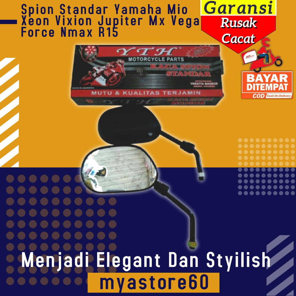 Spion Sepion Standar Aksesoris Variasi Yamaha Mio Xeon Vixion Jupiter Mx Vega Force Nmax R15