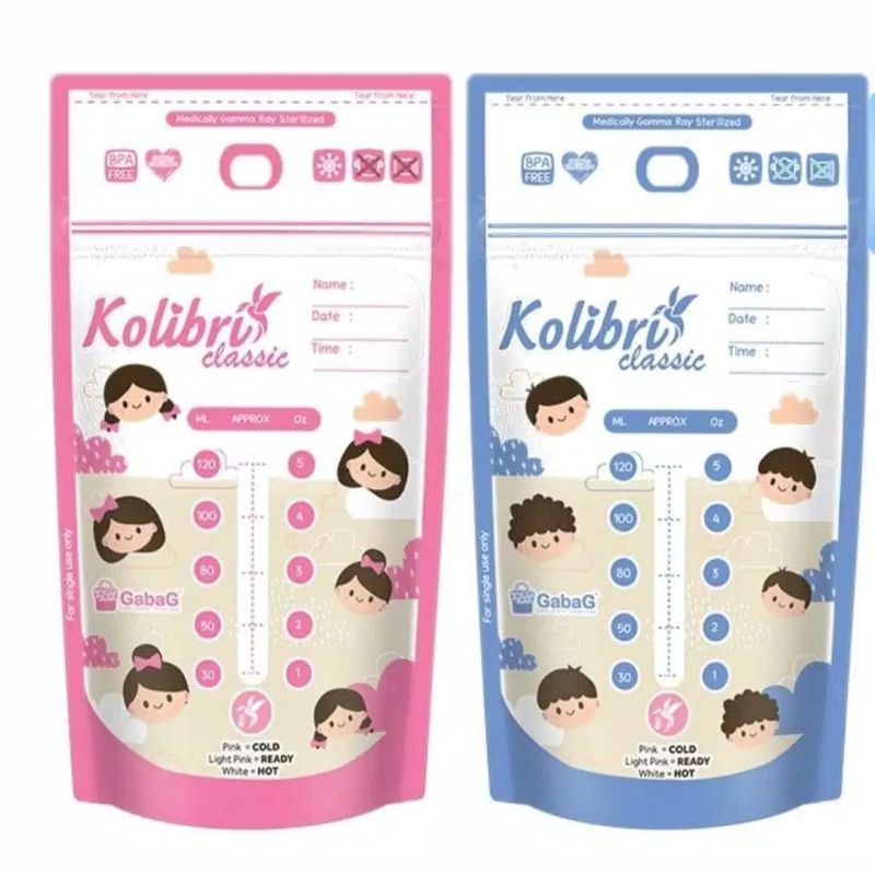 Kantong Asi Gabag Kolibri Classic 120 ml Plastik Asi Gabag 120 ml Classic