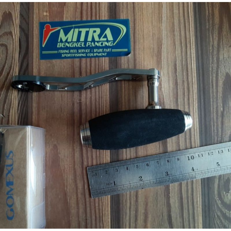 handle Assy T-bar Gomexus model eva foam 105mm warna hitam dan silver
