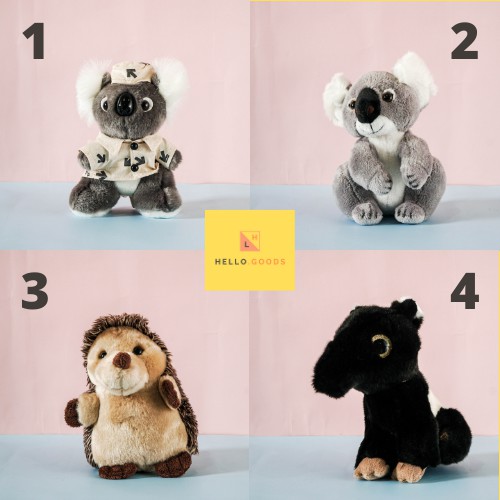 BONEKA ANAK BAYI LUCU SMALL 20CM LEMBUT PLUSH KOALA, LANDAK, TAPIR- COCOK UNTUK HADIAH MAINAN