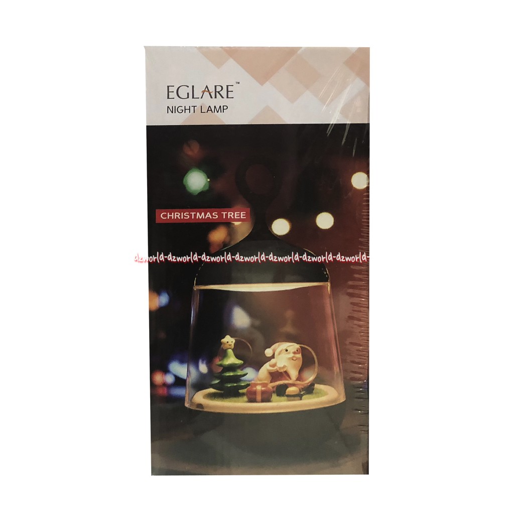 Eglare Night Lamp Lampu Tidur Unik Model Pohon Christmas Lampu Natal LED Putih