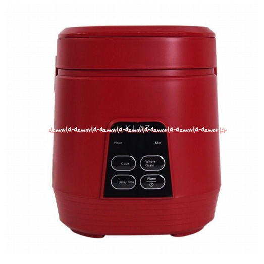 Klaz Rice Cooker Mini Digital Red Warna Merah 0.3L Travelling Alat Memasak Nasi Travel Klas