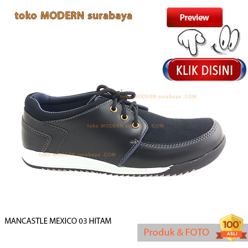 MANCASTLE MEXICO 03 HITAM sepatu pria casual sneakers