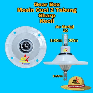 GEARBOX SHARP KECIL GEAR BOX MESIN CUCI SHARP 2 TABUNG