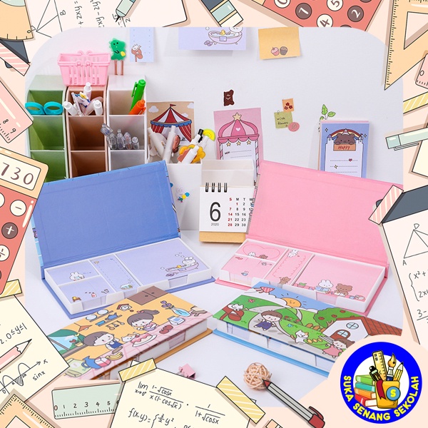

Sticky Notes / Kertas Memo Set 4 in 1 Lucu AT0067