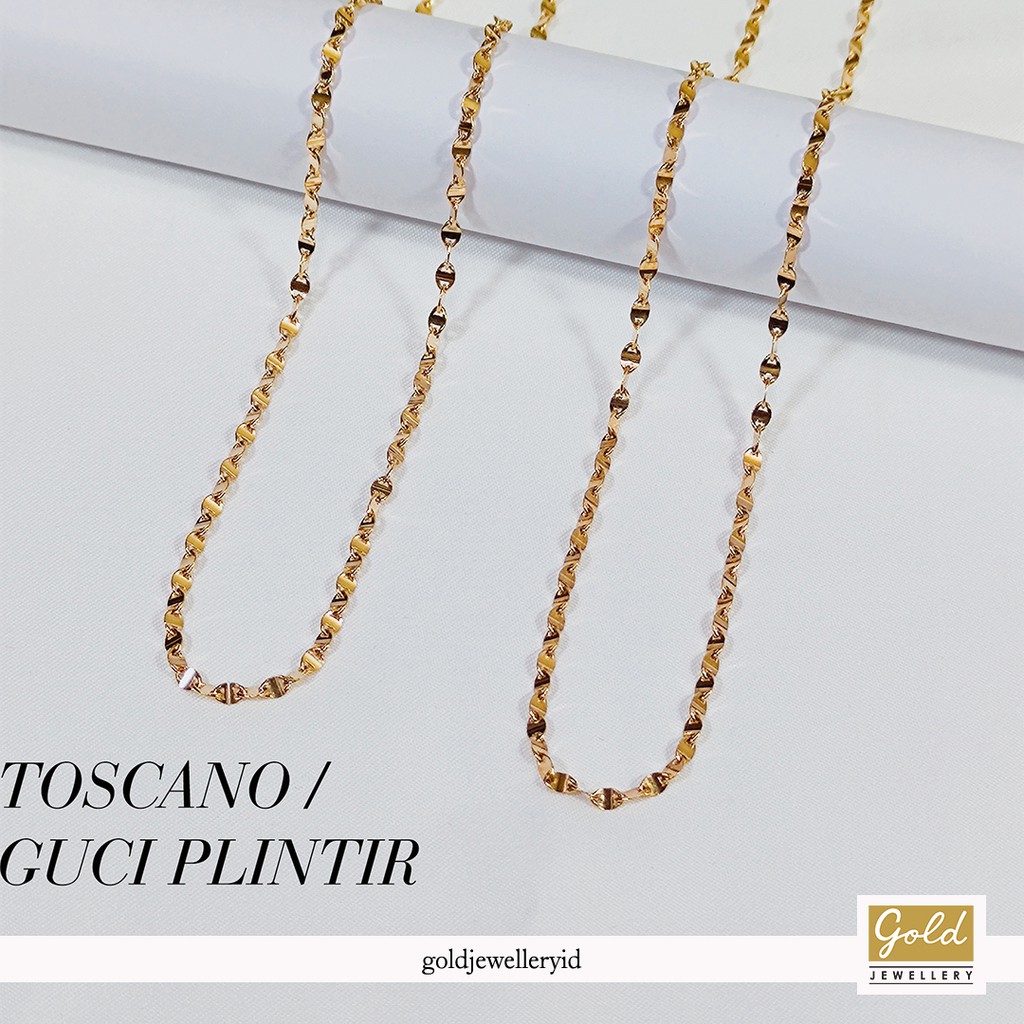 Kalung emas kuning 700 16k model toscano  part 1