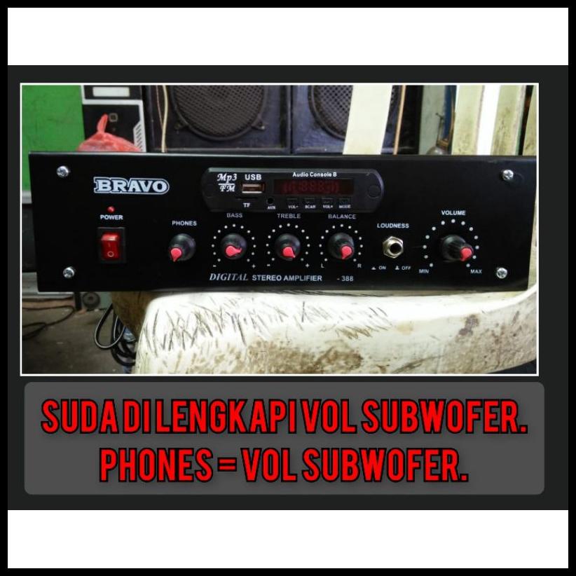 HRG DISKON Power Amplifier Rakitan 5 A Amper Subwofer Bluetoth Karaoke