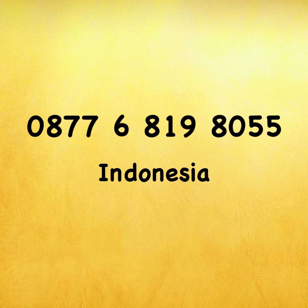 Nomor Cantik XL Bebas Seri Big BOSS - BOS - 805 - 0877 6 819 8055