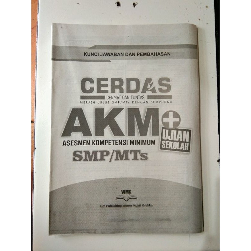 Cerdas Akm Ujian Sekolah Smp Mts Plus Kunci Jawaban Assessment Kompetensi Minimum Shopee Indonesia