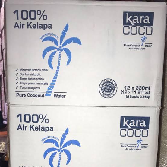 Kara Coconut Water KARA air kelapa Murni 330 ml 1 dus