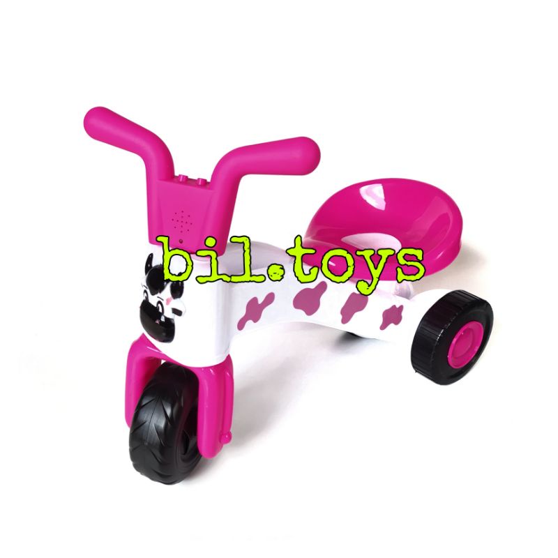 MAINAN SEPEDA ANAK PUSH BIKE MUSIC LAMPU RODA TIGA TRICYLE HAPPY COW SEPEDA SAPI BIKE FD306