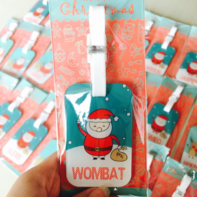 

lugage tag christmas