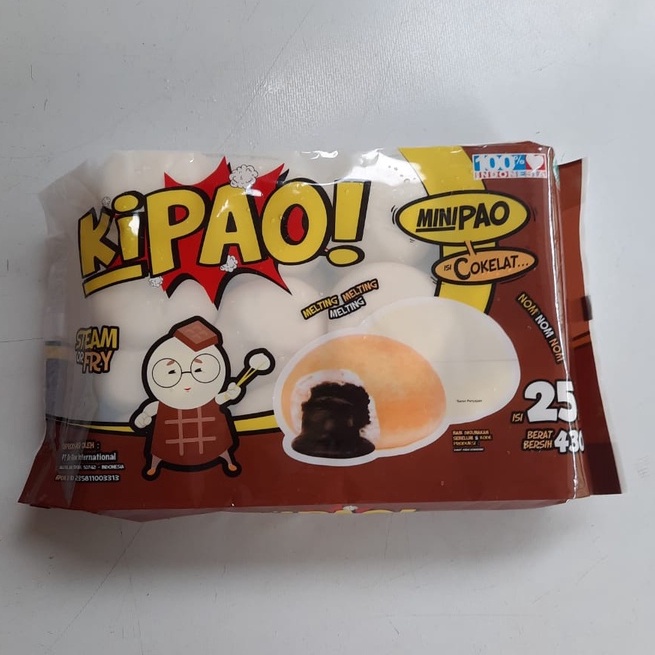 

Kipao minipao rasa coklat isi 25 pcs.