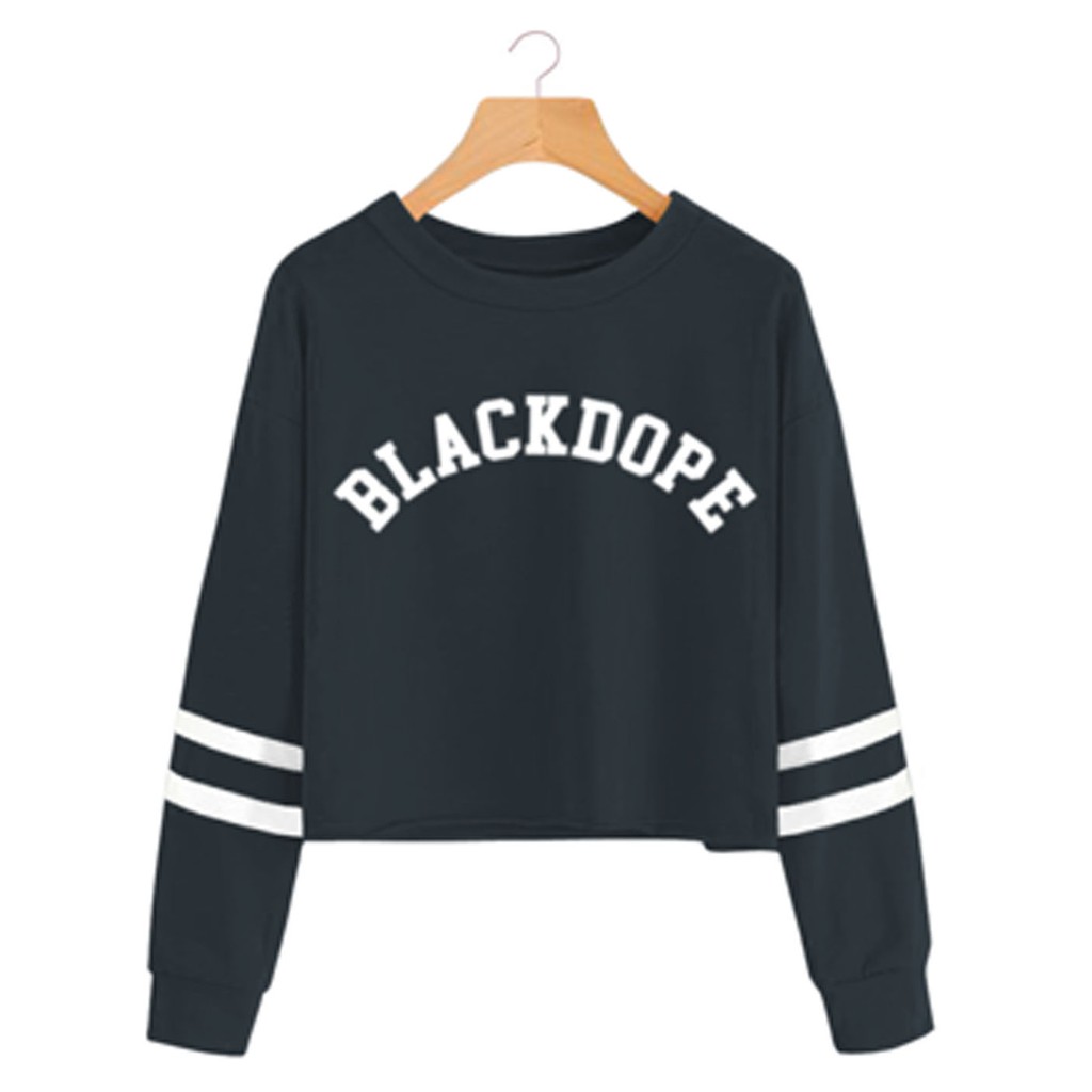 Bess - Sweater Crop Murah / Sweater Crop Wanita BLACKDOPE