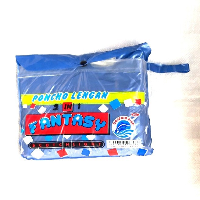Jas hujan, MANTEL HUJAN PONCHO LENGAN 2in1 662 FANTASY DOLPHIN