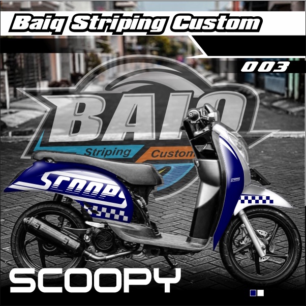 DECAL SCOOPY KARBU full body - Decal SCOOPY KARBU Motif GRAFIK KOTAK" Kode 03
