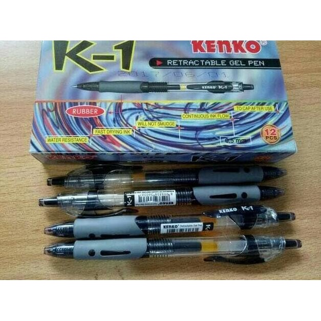 

✿ Pulpen Gel Kenko K1 /pack - Biru ✫