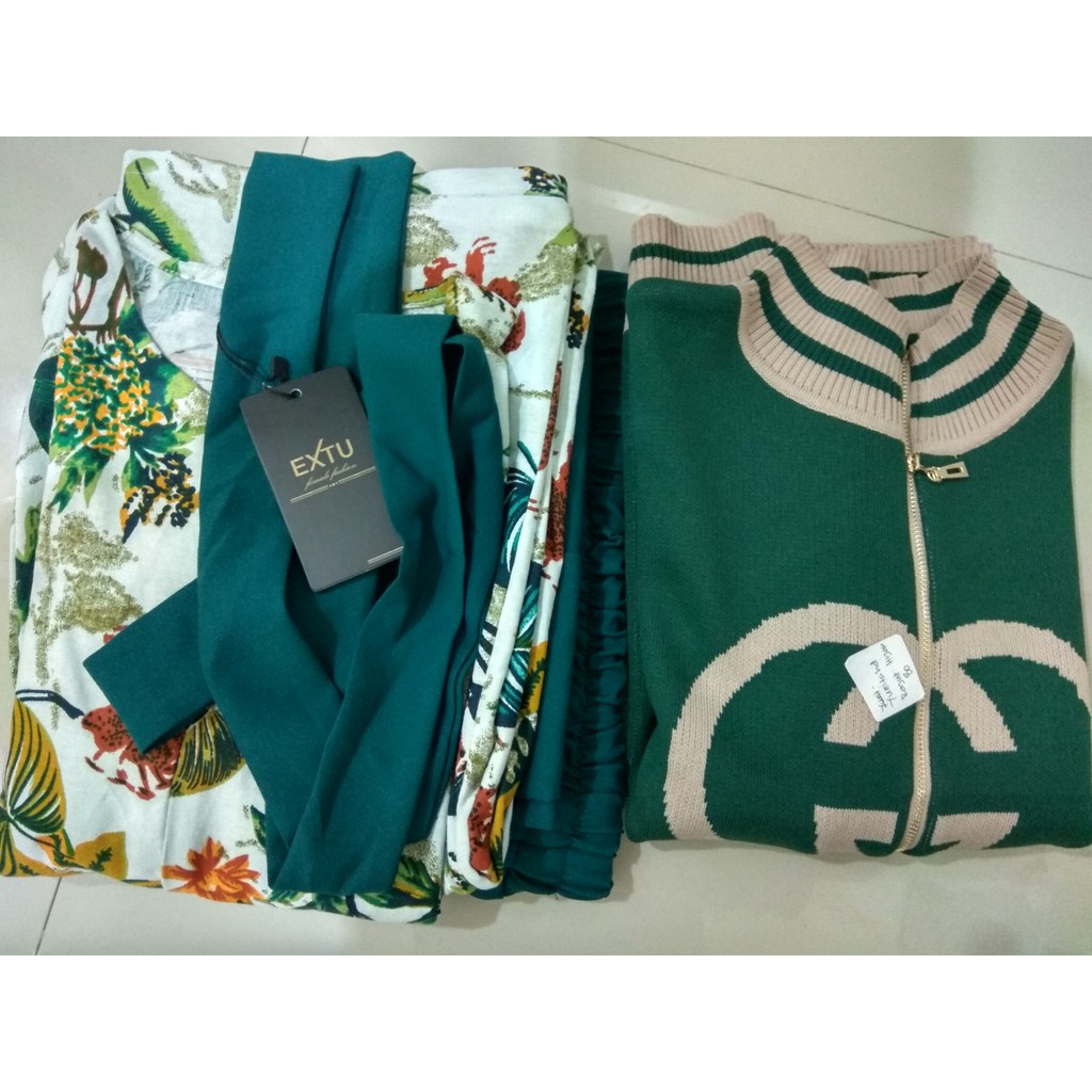 Setelan Celana Extu plus Sweater Rajut