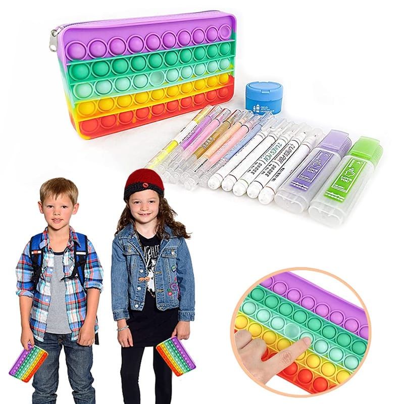 mrcaisen Ready KOTAK PENSIL POP IT tempat pencil pop it P005