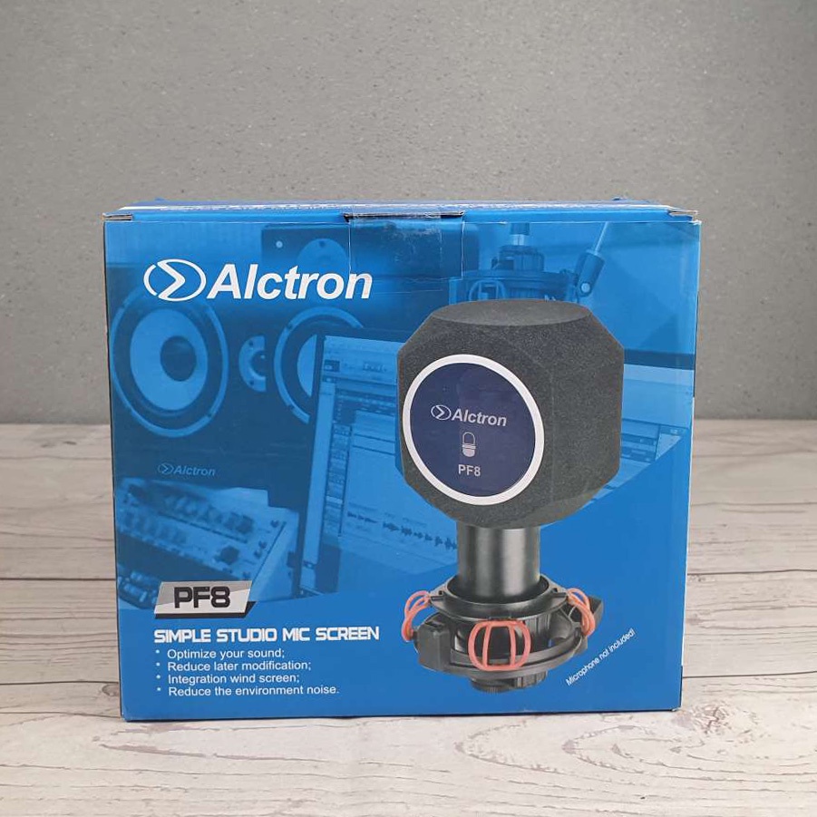 Alctron Professional Microphone Cover Windshield Acoustic Pop Filter Studio - PF8 - Bebas Noise