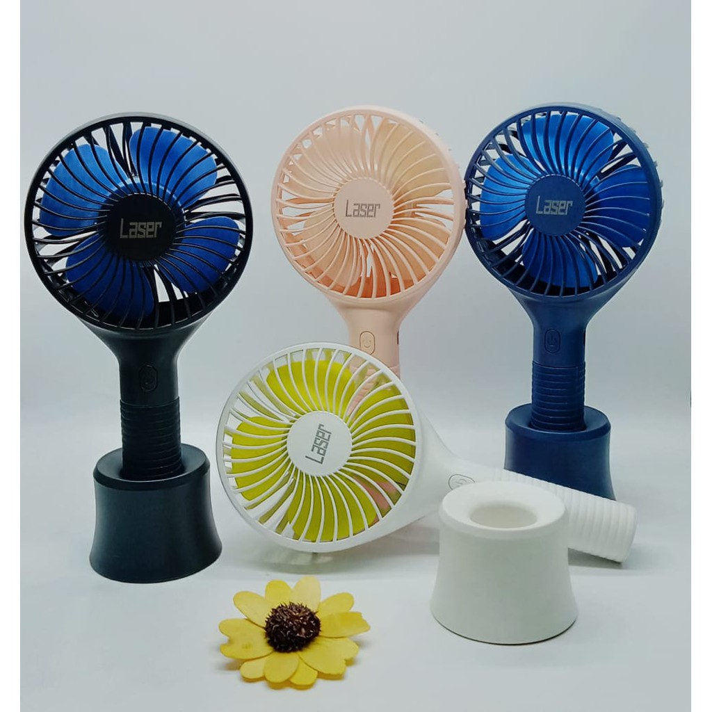 Kipas Angin Mini Porteble Laser / USB Handy Fan