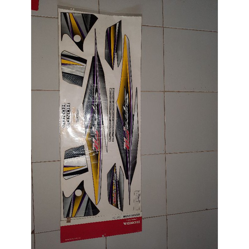 871X0 ye-KTL-610ZA Striping Honda SupraFIT BLACK YELLOW