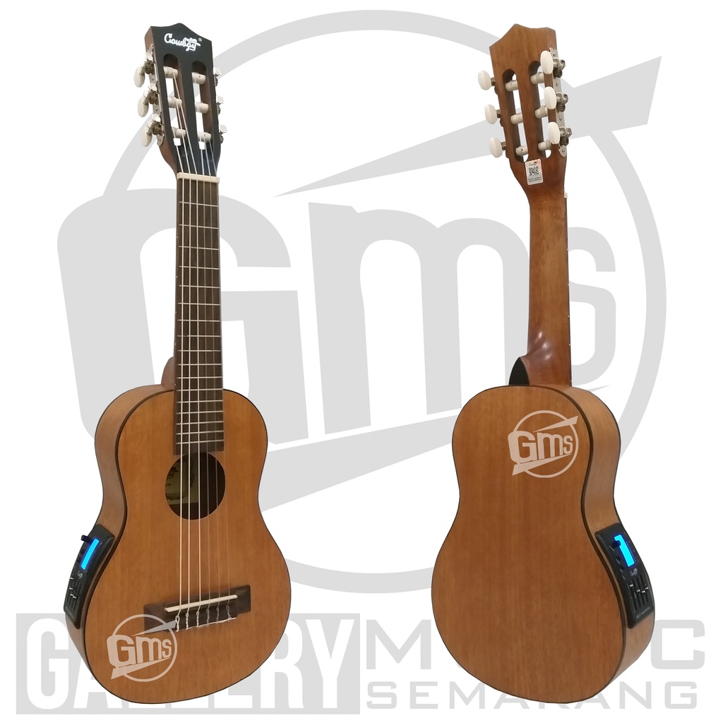 ORIGINAL!!! Guitalele Elektrik Import Merk Cowboy GK-6 NA GK 6NS Equalizer Tuner Cowboy AW-5