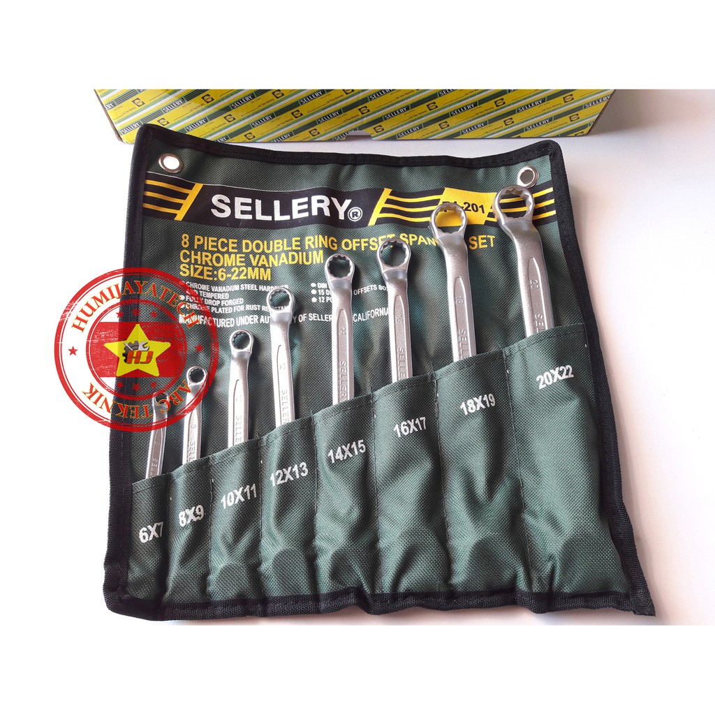 Kunci Ring Ring Set Sellery / Kunci Ring Set 8pcs Sellery