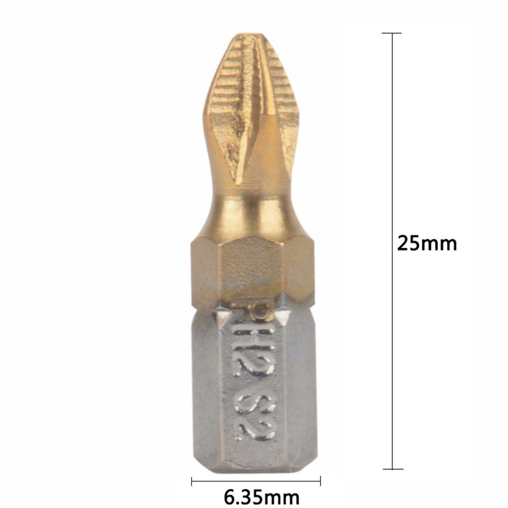 Lanfy Mata Bor Obeng Panjang 25mm Magnetik1Per4 &quot;Hank Anti Slip Untuk Bor Listrik