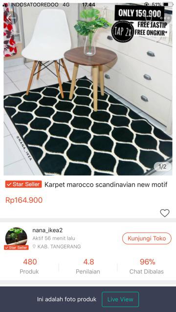 Karpet Marocco Scandinavian New Motif