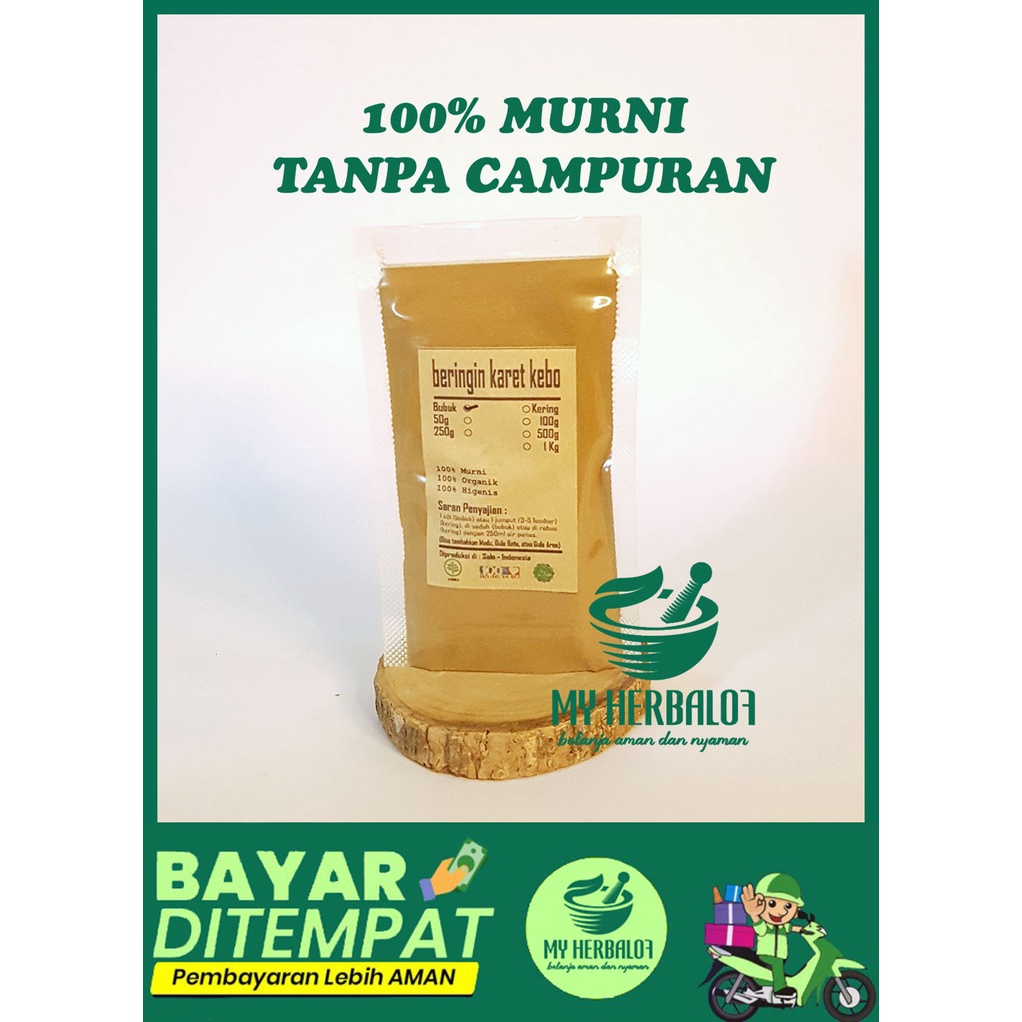 

Herbal Daun Beringin Karet Kebo Bubuk Ficus Elastica Bubuk Halus / Murni Tanpa Campuran