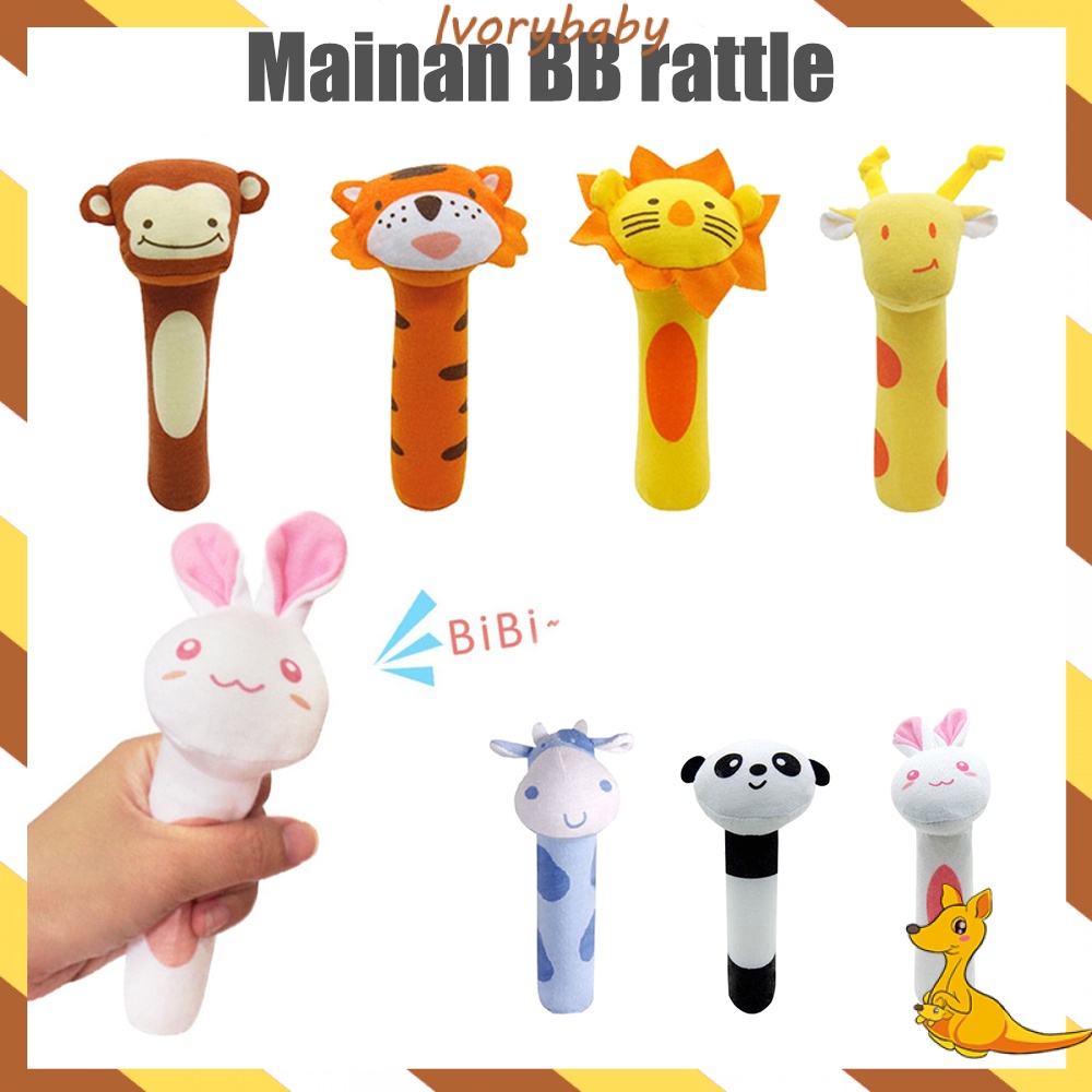 Ivorybaby Rattle stick mainan bayi tongkat genggam rattle bayi