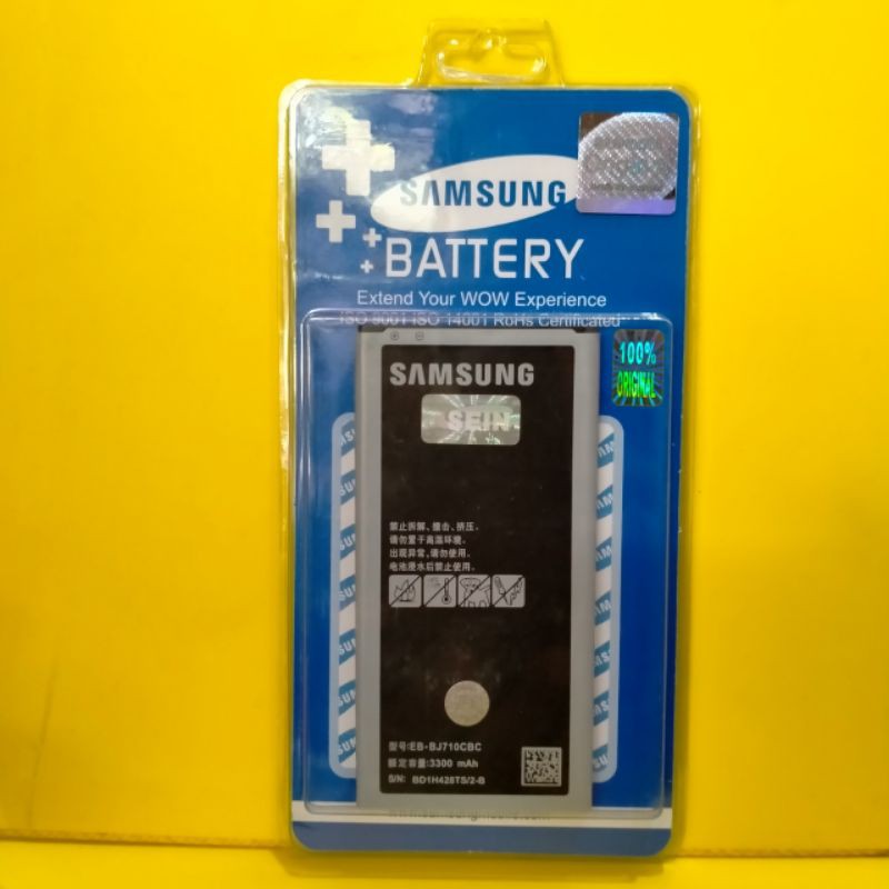 BATTERY BATERAI BATRE SAMSUNG J7 2016 GALAXY J710 EB-BJ710CBC ORIGINAL SEIN BATU HP