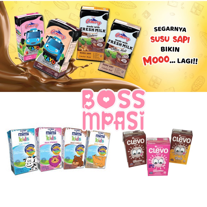 

Susu Ultra Mimi Kids UHT 125 ML Clevo DIamond Cimory Boss mpasi