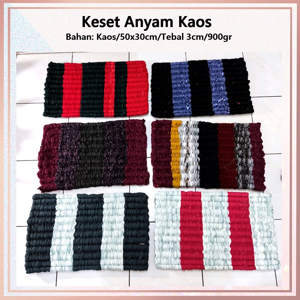 Keset Anyam Bahan Kaos 50cm