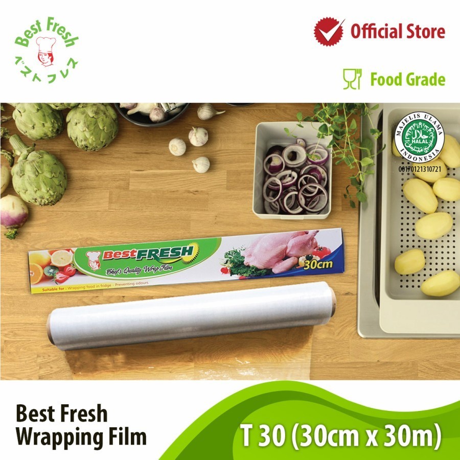 BEST FRESH T30 30 cm x 30 meter - PLASTIK MAKANAN Wrapping
