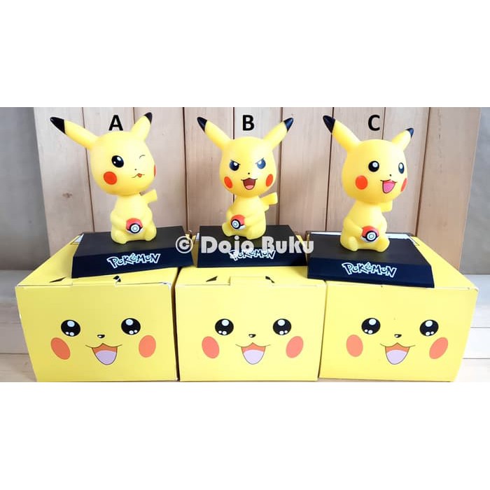 Pokemon Pikachu Bobble Head Kepala Goyang Pajangan Mobil