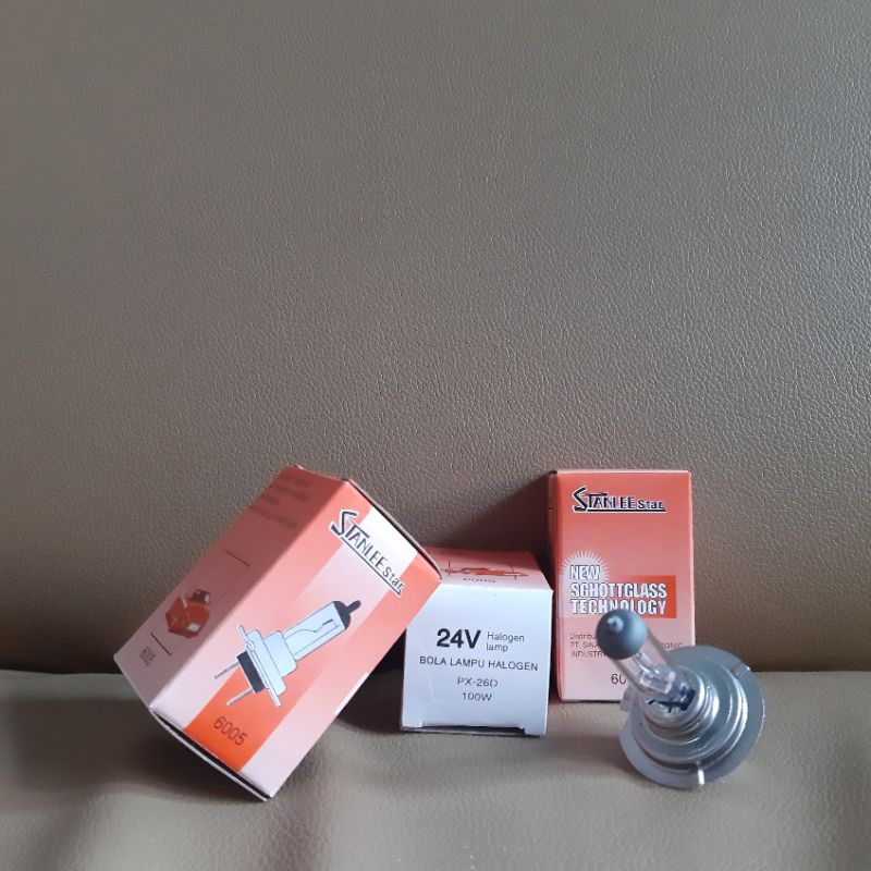 Lampu Bohlam Halogen Stanlee Star H7 24V - 100W (6005)