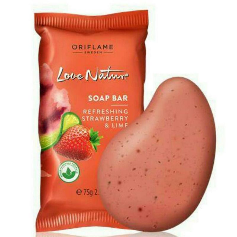 Love Nature Soap bar Olive Oil &amp; Aloe Vera, Mint &amp; Raspberry